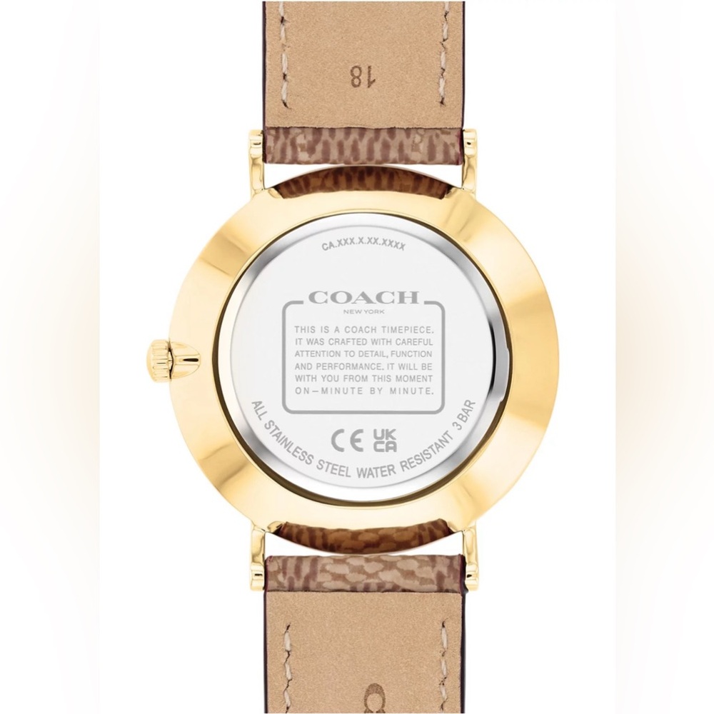 Coach Gold Watch with Red Heart Details - Picture 5 of 10